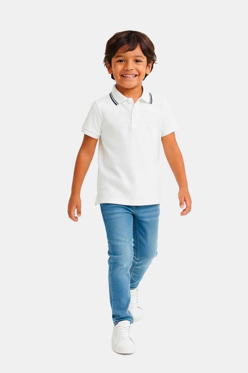 Polo Infantil Aramis Frisos Bege - 2