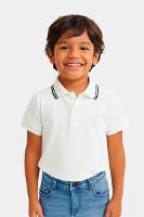 Polo Infantil Aramis Frisos Bege - 1