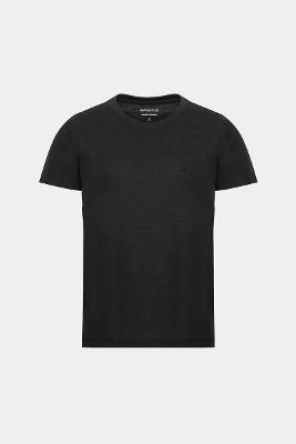 Camiseta Infantil Aramis Piquet Algodão Peruano Preto