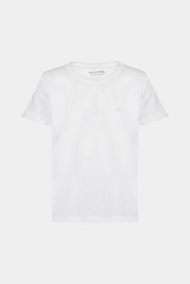 Camiseta Infantil Aramis Piquet Algodão Peruano Branco