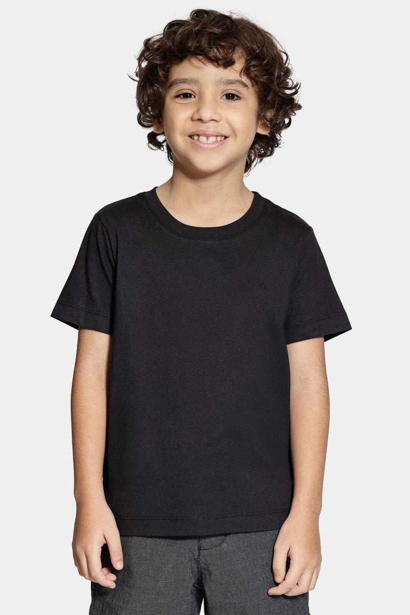 Camiseta Infantil Aramis Básica Preto - 1