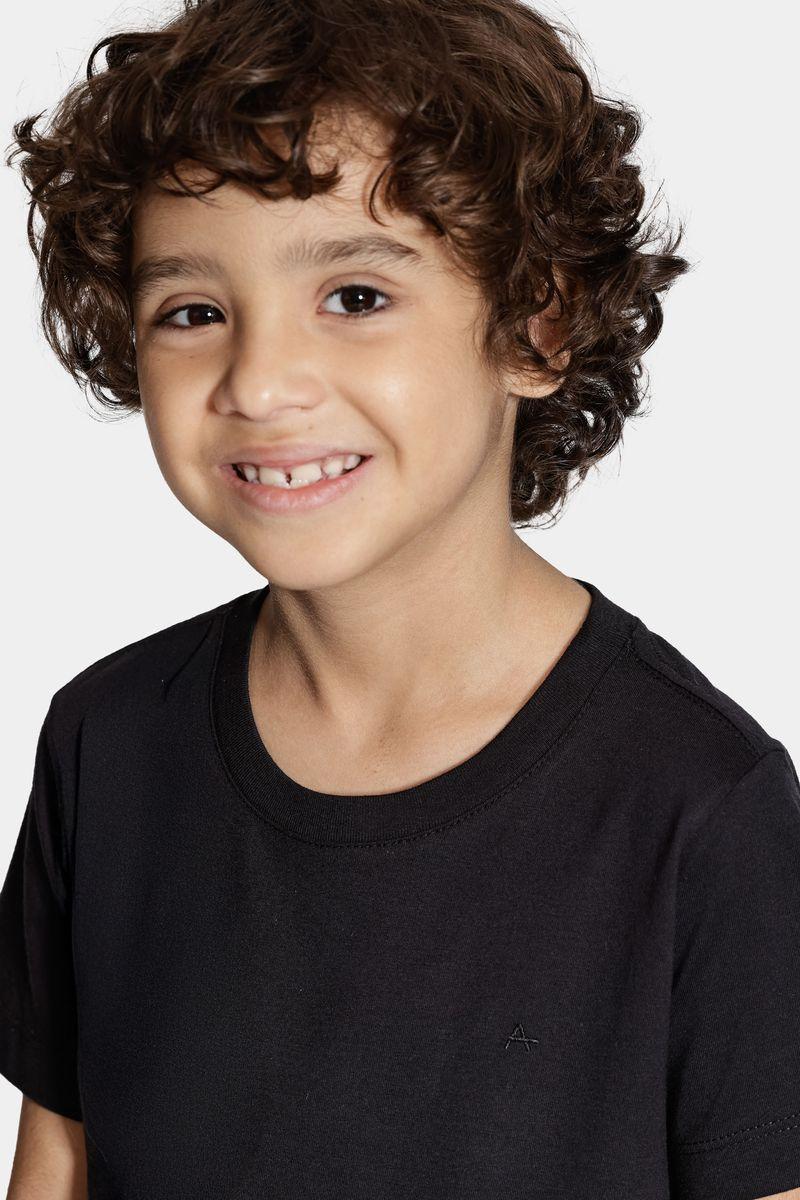 Camiseta Infantil Aramis Básica Preto - 3