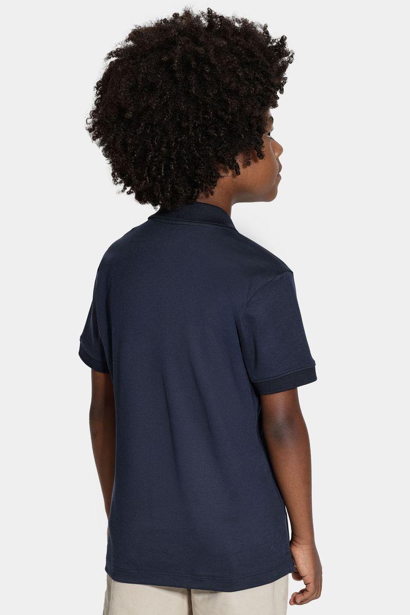 Polo Infantil Aramis Pima Interlock Marinho - 4