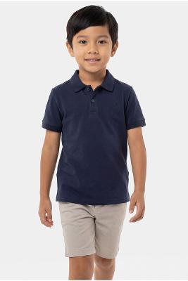 Polo Infantil Aramis Pima Interlock Marinho