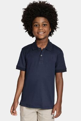 Polo Infantil Aramis Pima Interlock Marinho