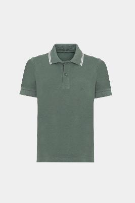 Polo Infantil Aramis Frisos Verde Bandeira
