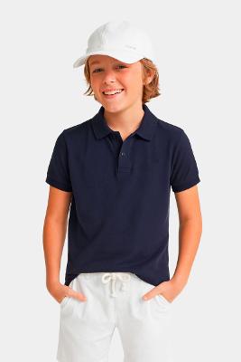 Polo Infantil Aramis Piquet Marinho