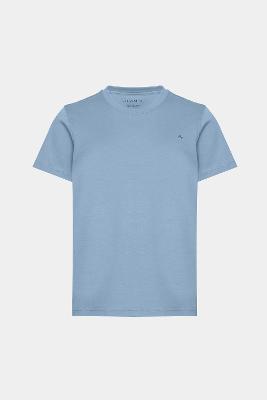 Camiseta Infantil Aramis Básica 100% Algodão Premium Azul