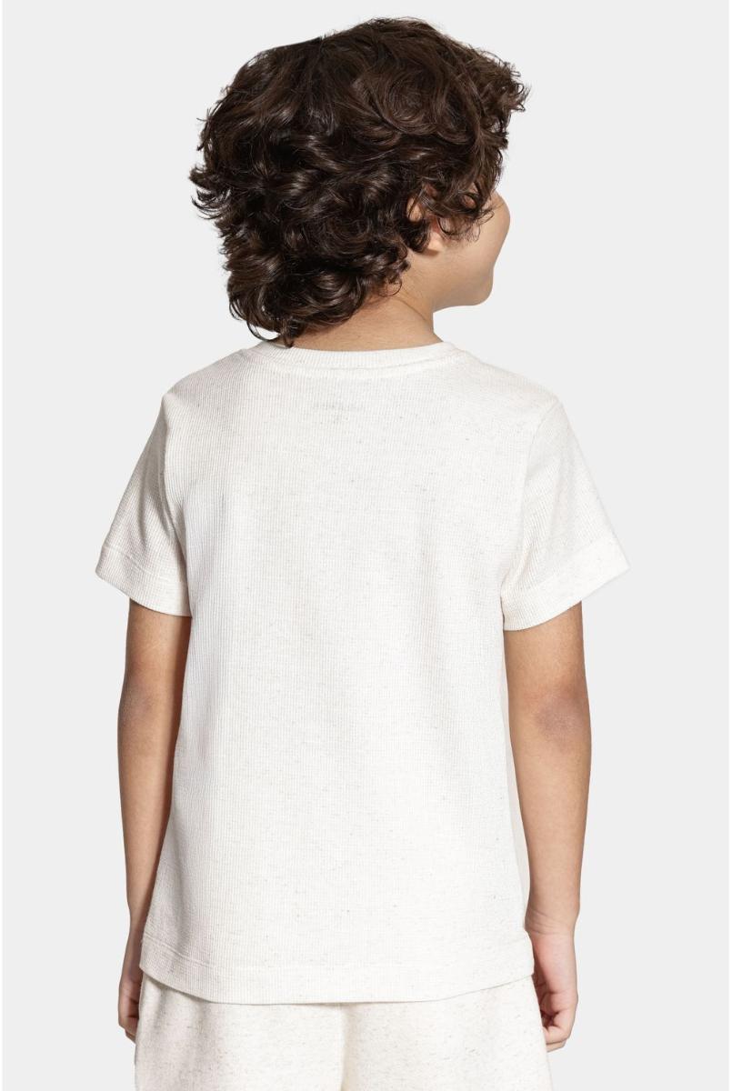 Camiseta Aramis Maxlin Textura Manga Curta Natural - 5