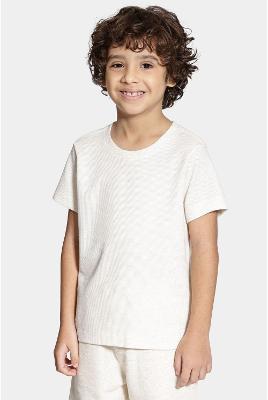 Camiseta Aramis Maxlin Textura Manga Curta Natural