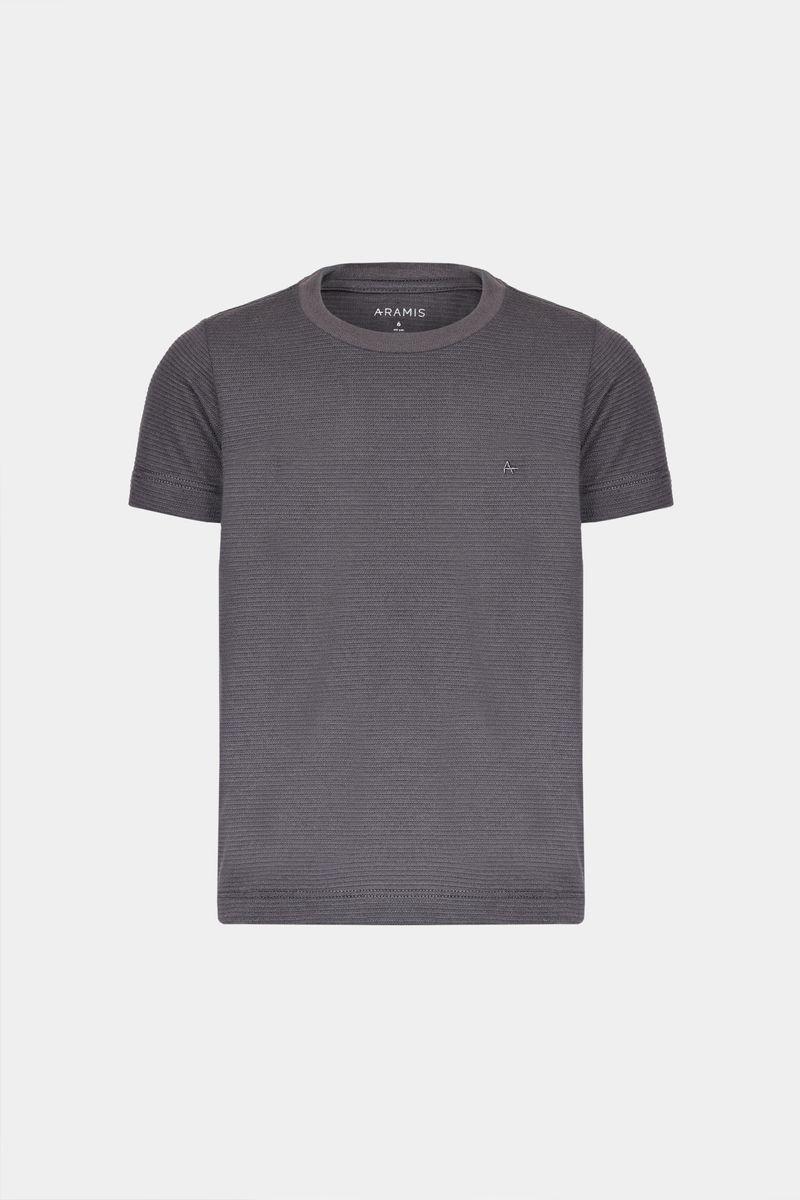 Camiseta Manga Curta Infantil Lisboa Cinza - 3