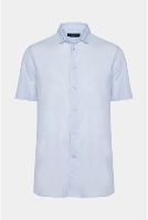 Camisa Aramis Manga Curta Algodão Regular Azul Claro - 5