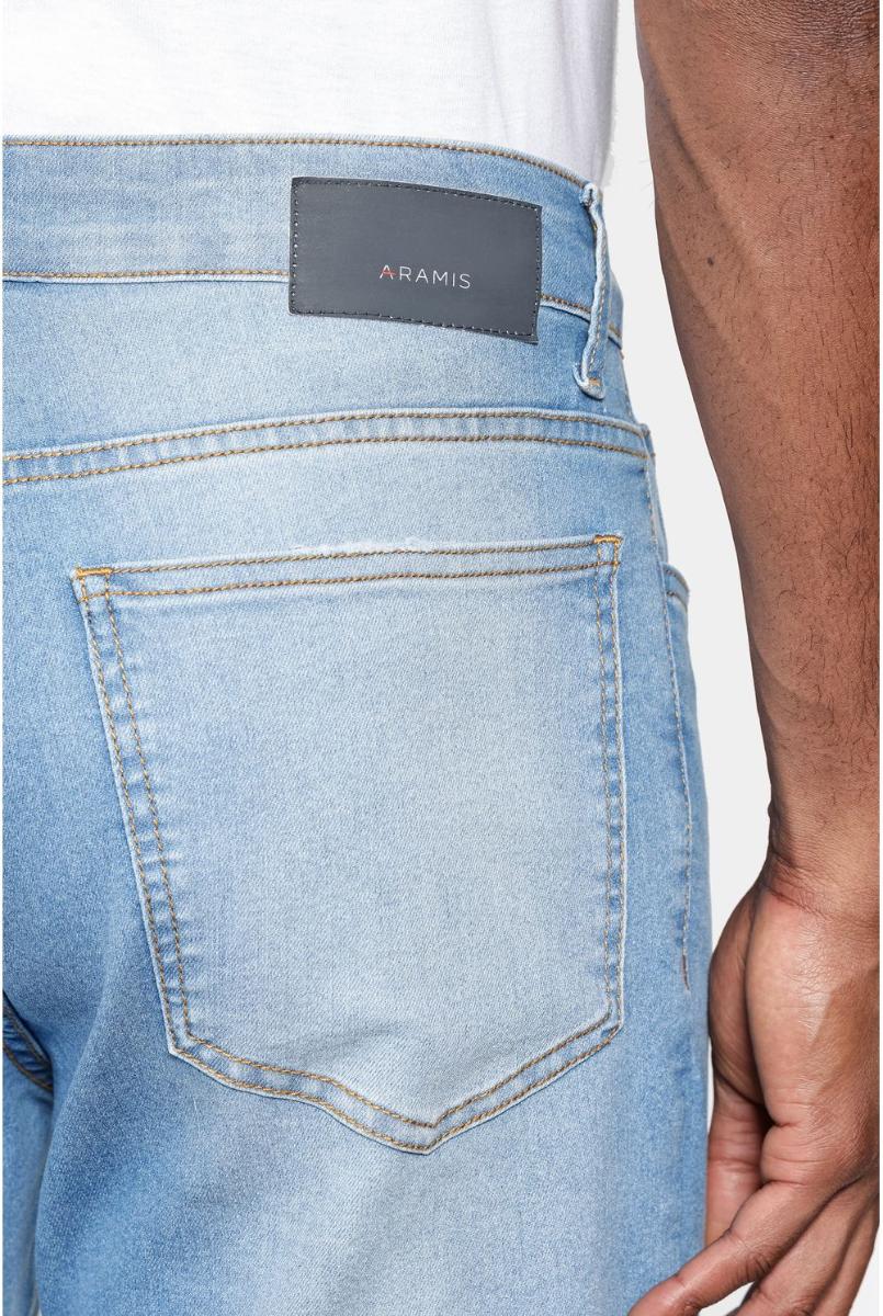 Calça Jeans Aramis Regular Azul Medio - 4
