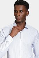 Camisa Aramis Manga Longa Tech Flex Listrada Azul e Branca - 2