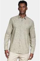 Camisa Aramis Manga Longa Regular Flamê Verde Militar - 1