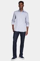 Camisa Aramis Manga Longa Pinpoint Azul Escuro - 2