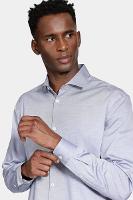 Camisa Aramis Manga Longa Pinpoint Azul Escuro - 3