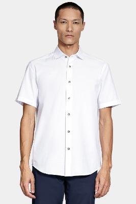 Camisa Aramis Manga Curta Slim Algodão Flame Soft Branco