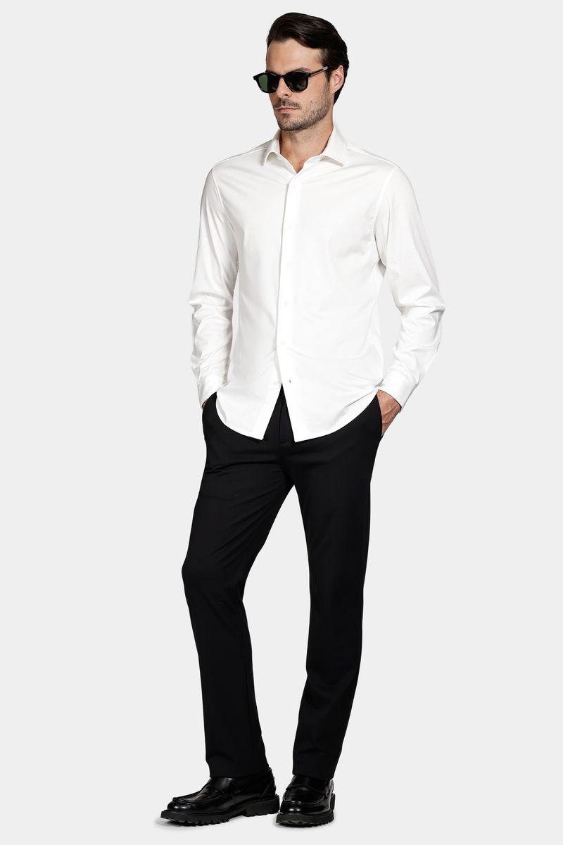 Camisa Aramis Manga Longa Slim Algodão Modal e Seda Branco - 2