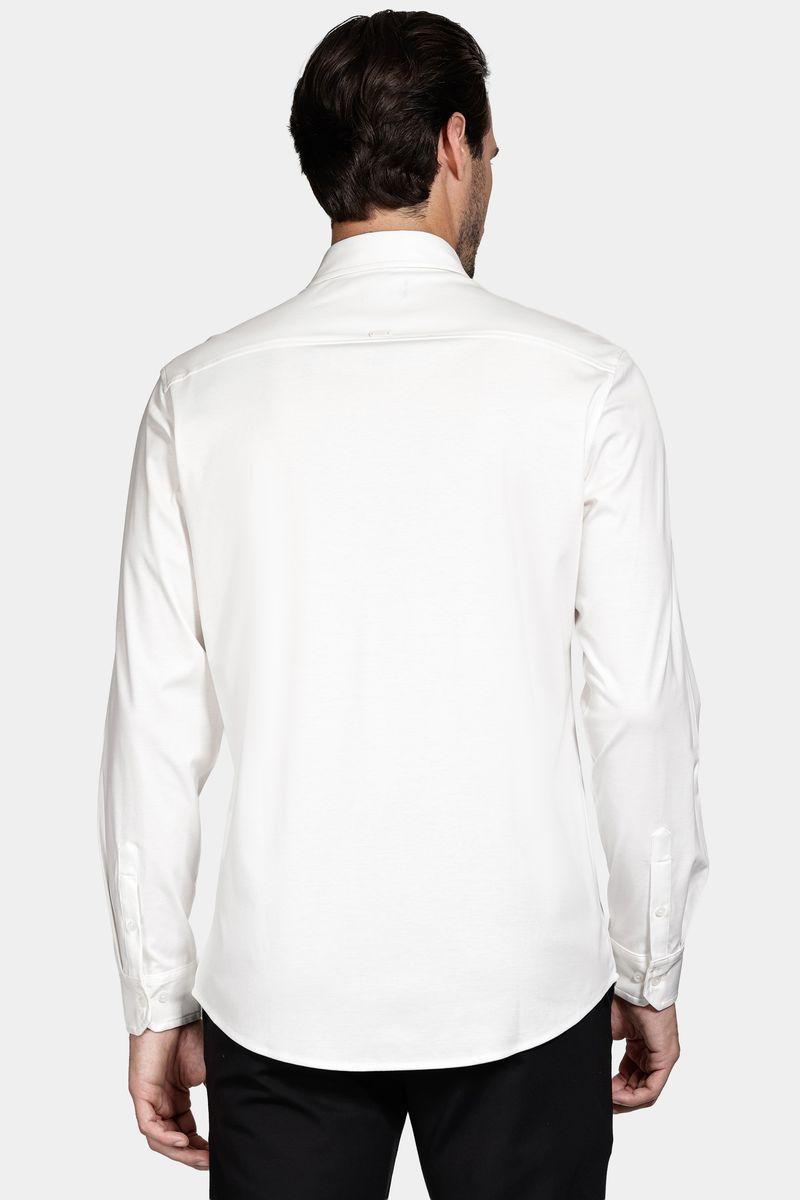 Camisa Aramis Manga Longa Slim Algodão Modal e Seda Branco - 4