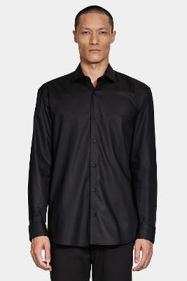 Camisa Aramis Slim Manga Longa Algodão Pima Preto
