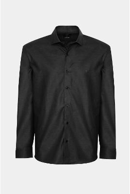 Camisa Aramis Slim Manga Longa Algodão Pima Preto