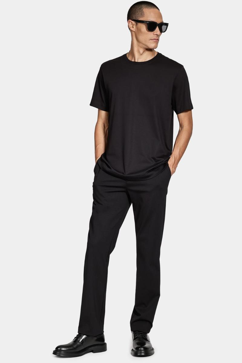 Camiseta Aramis Manga Curta Básica Algodão Preto - 2