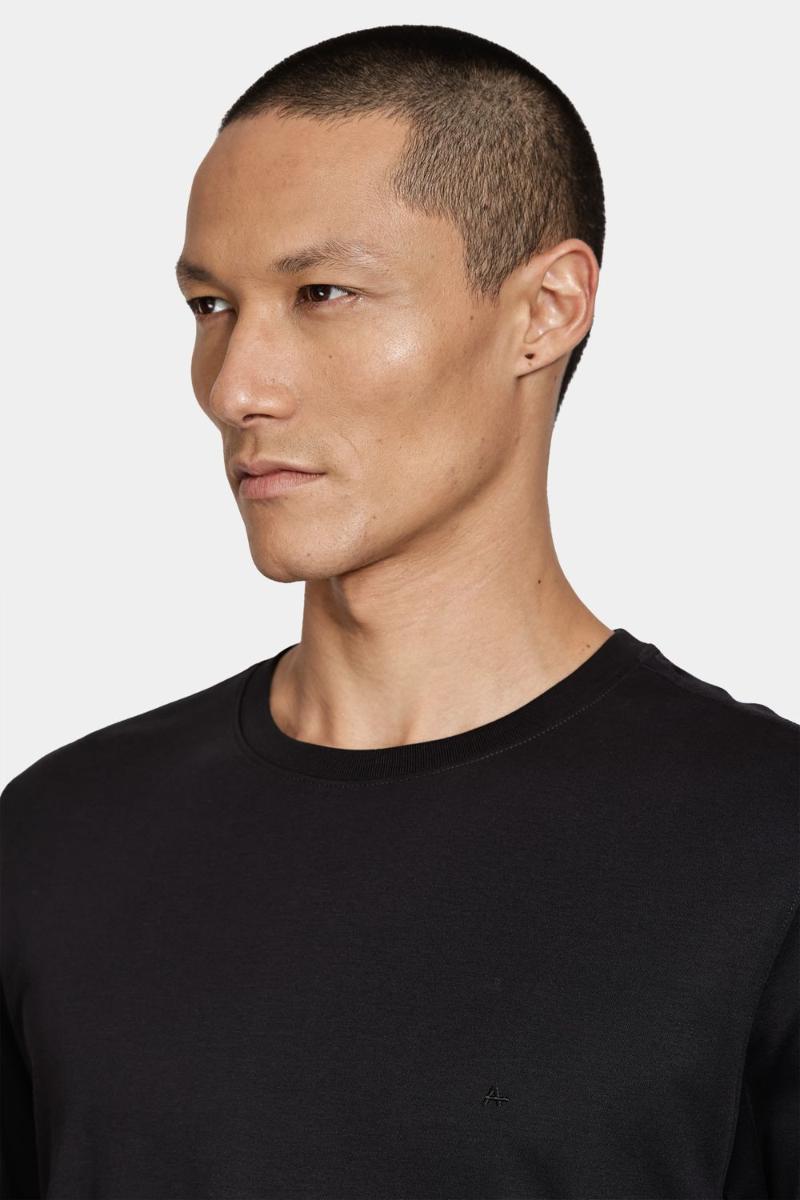 Camiseta Aramis Manga Curta Básica Algodão Preto - 3