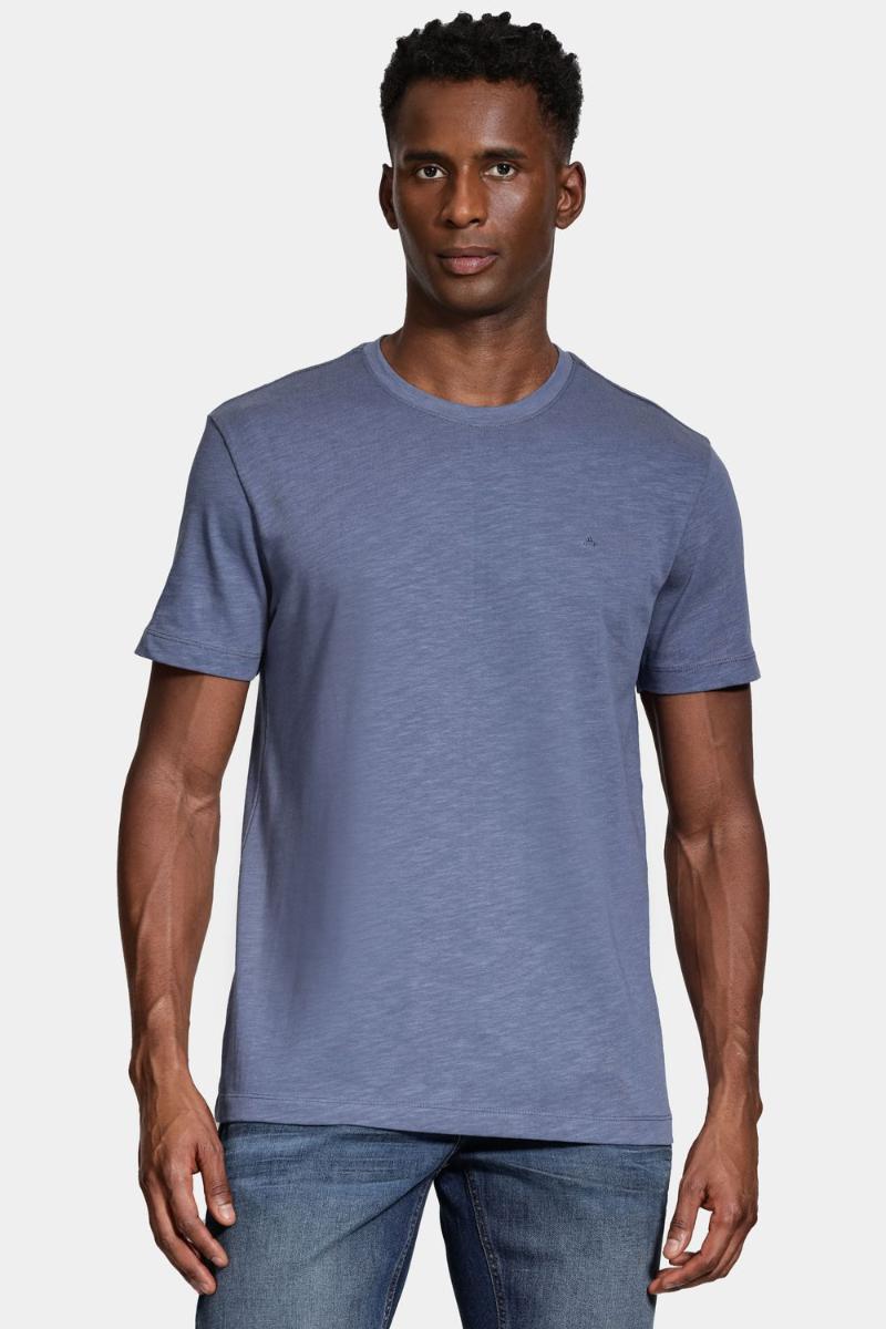 Camiseta Aramis Manga Curta Algodão Flamê Azul - 2