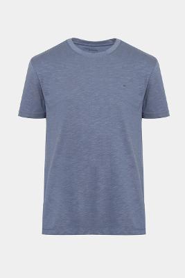 Camiseta Aramis Manga Curta Algodão Flamê Azul