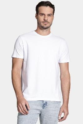 Camiseta Aramis Manga Curta Maquinetada Branca