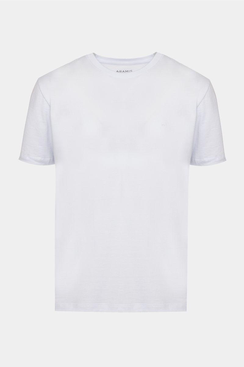 Camiseta Aramis Manga Curta Maquinetada Branca - 1