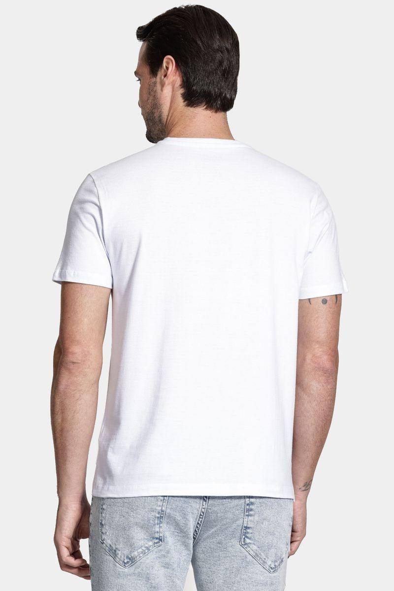 Camiseta Aramis Manga Curta Maquinetada Branca - 5