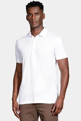 Polo Aramis Algodão Piquet Manga Curta Branco