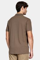 Polo Aramis Piquet Algodão Básico Manga Curta Castor