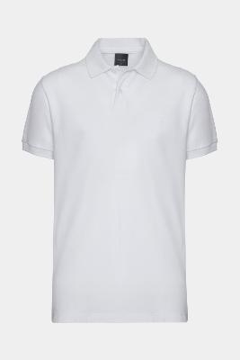Polo Aramis Manga Curta Lisa Piquet Branco