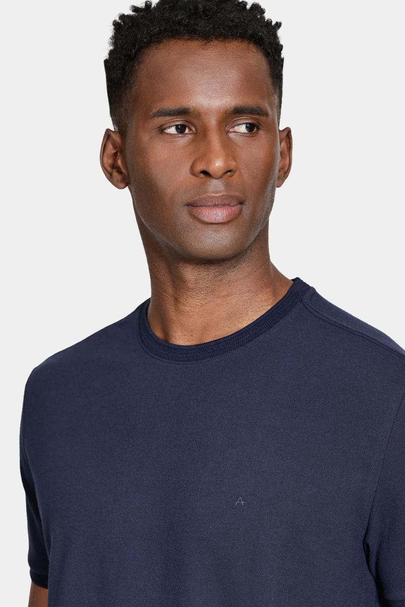 Camiseta Aramis Manga Curta Marinho - 4