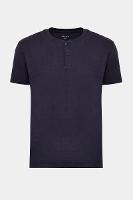 Camiseta Aramis Manga Curta Malha Portuguesa Tricot Marinho - 5