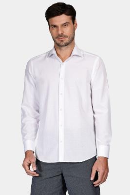 Camisa Regular Social Tricoline Branco