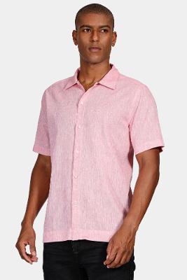 Camisa Aramis Regular Linho Algodão Surat Coral