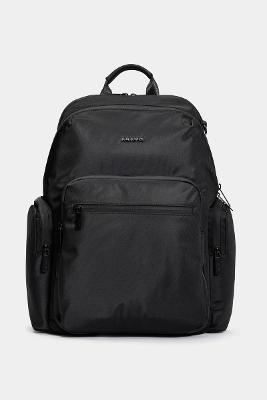 Mochila Aramis Office em Couro alças ergonômicas Preto