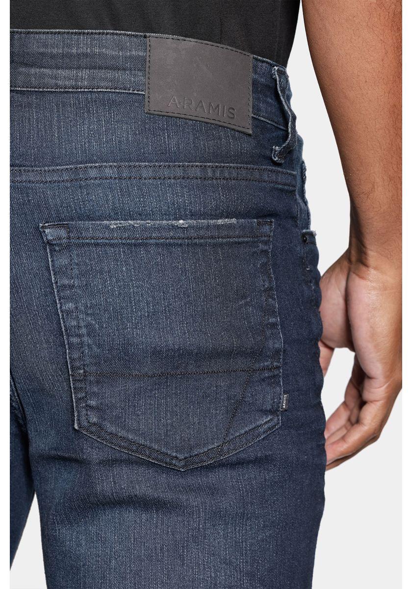 Calça Aramis Jeans Regular Blue Jateada Azul Escuro - 4