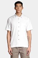 Camisa Aramis Manga Curta Regular Maquinetada Rústica Branco - 1