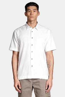 Camisa Aramis Manga Curta Regular Maquinetada Rústica Branco