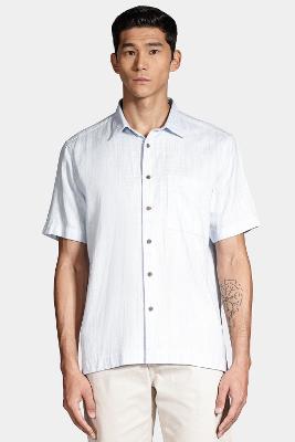 Camisa Aramis Manga Curta  Rústica Azul Claro