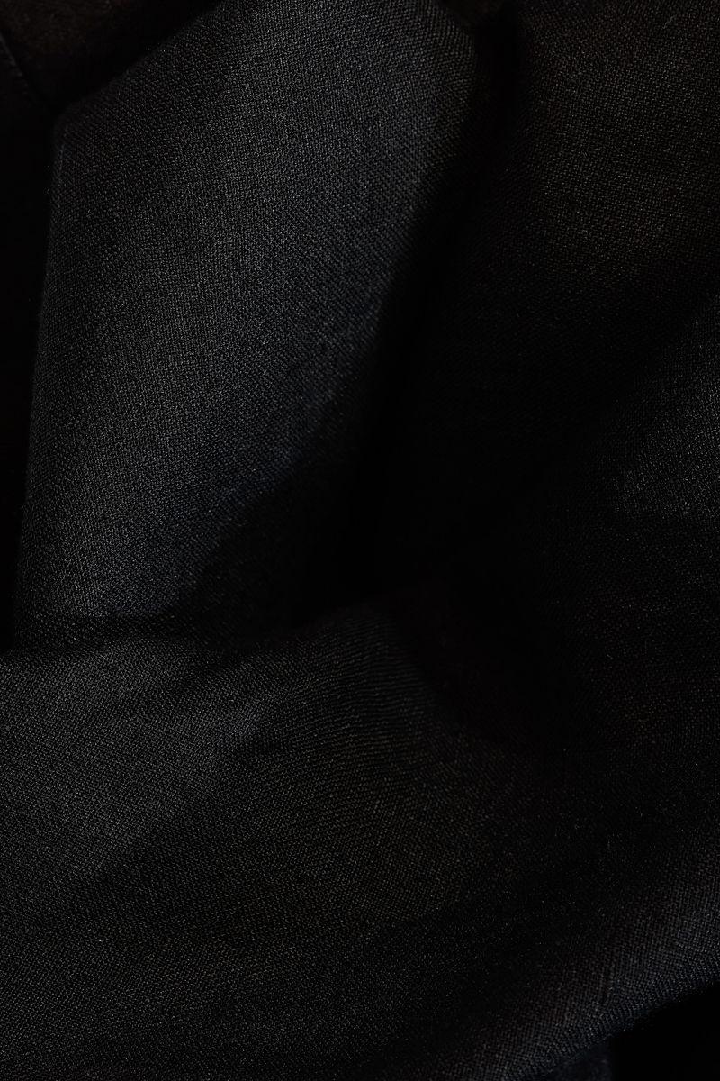 Camisa Aramis Manga Longa Slim Linho Irlandês Preto - 5