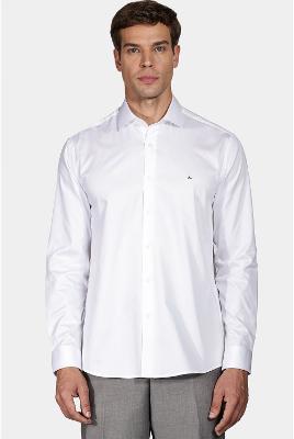 Camisa Slim Tricoline Lisa Branco