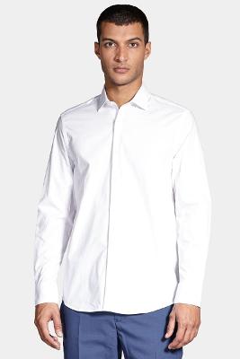 Camisa Slim Social Com Elastano Branco