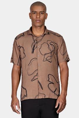 Camisa Aramis Regular Viscose Floral Castor