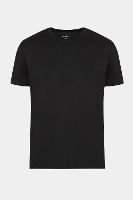 Camiseta Basica Algodão Manga Curta Preto - 1